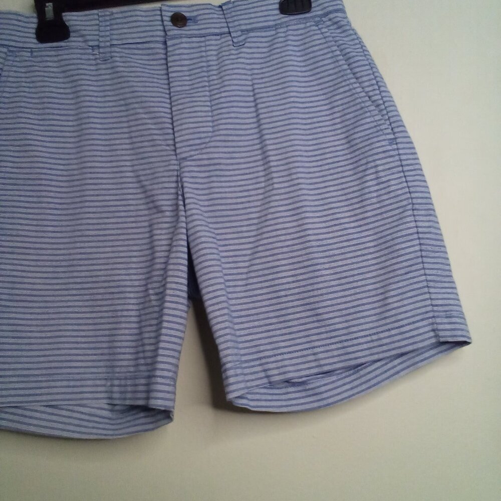 Gap Shorts Women 29 7" Short Casual Stripe Blue - Picture 7 of 14